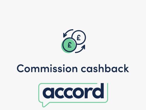 Accord commission cashback with coins logo