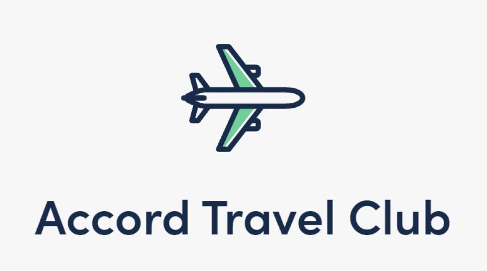 Accord travel club with airplane logo