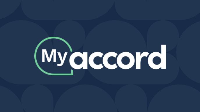 My Accord bubble background navy
